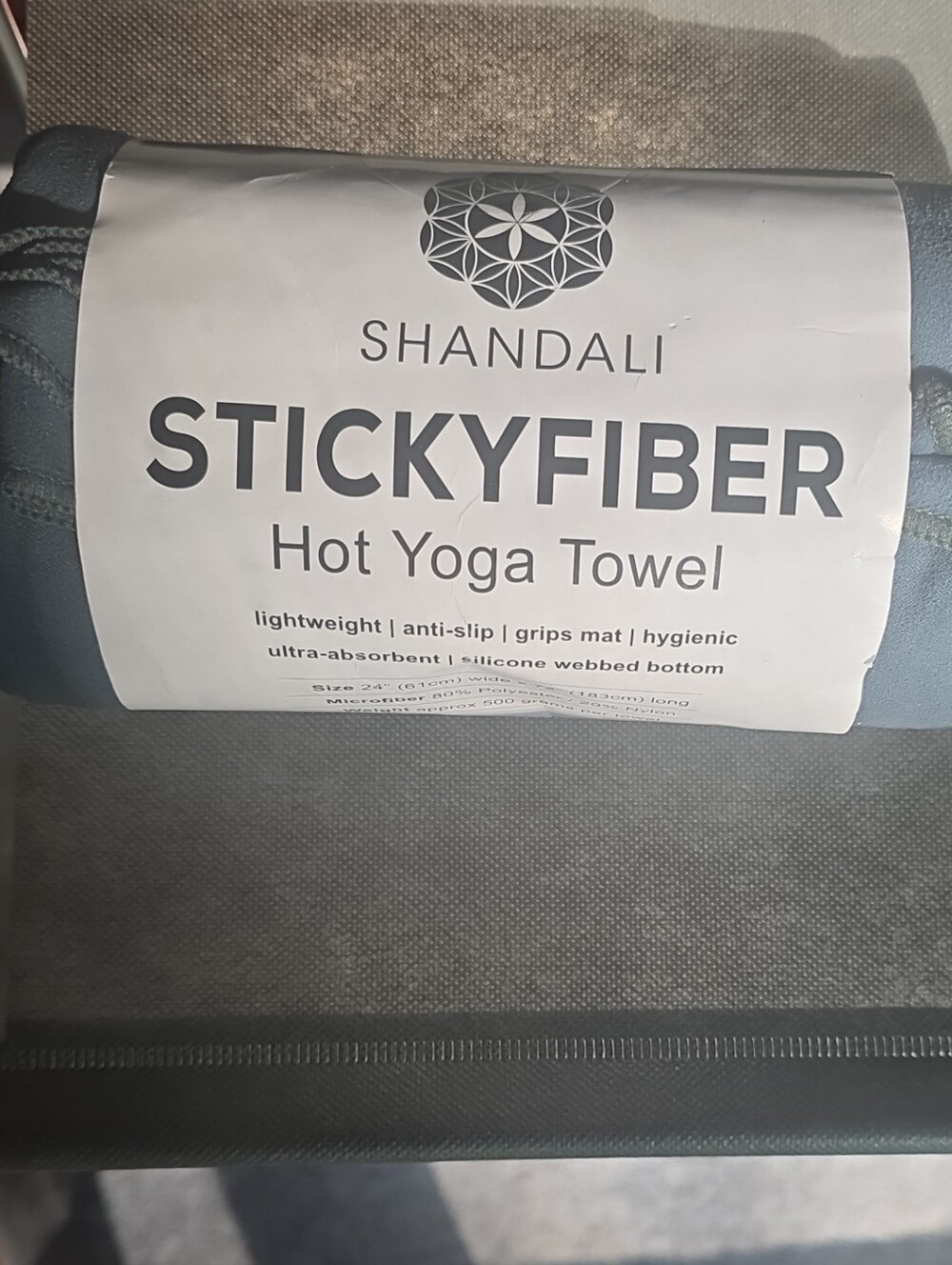 Shandali StickyFiber Hot Yoga Towel - Slate Blue